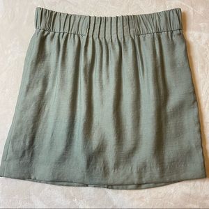 LOFT Sage Green High Waisted Skirt, 12